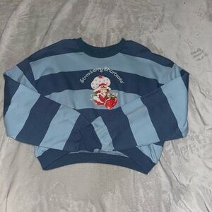 Blue Striped Crewneck Sweater